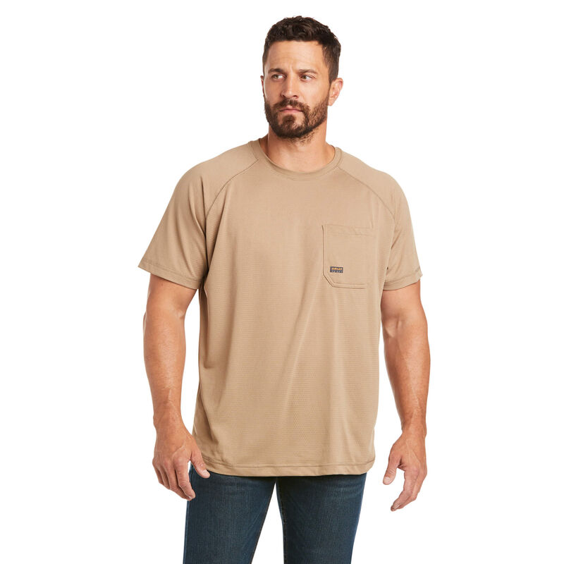 Ariat T-Shirts Herren - Rebar Heat Fighter Khaki ( UWAQN-3076 )